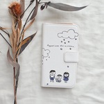 【世界に1つのオリジナルイラスト　手帳型 スマホケース】オーダーメイド　似顔絵