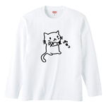 ぎゅっネコ長袖Tシャツ　全3色