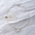 こおりとける pearl choker/gold