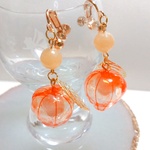 ほおずきピアス＆イヤリング(受注生産)