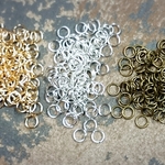 マルカン　5mm　ゴールドとシルバーと金古美セット　合計約300個