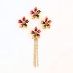 芸術の花（ 秋 イヤリング ピアス サージカルステンレス 樹脂ピアス 芸術 アンティーク風  )