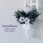 ワイヤーリース【冬　くろ】