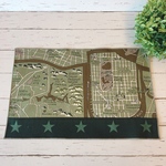 地図柄　20×30 ランチョンマット