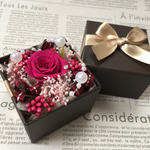 母の日 BOXプリザ/ジュエルカシスベリーB