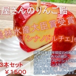 農林水産大臣賞受賞！長野直送シナノドルチェのりんご飴🍎3本セット