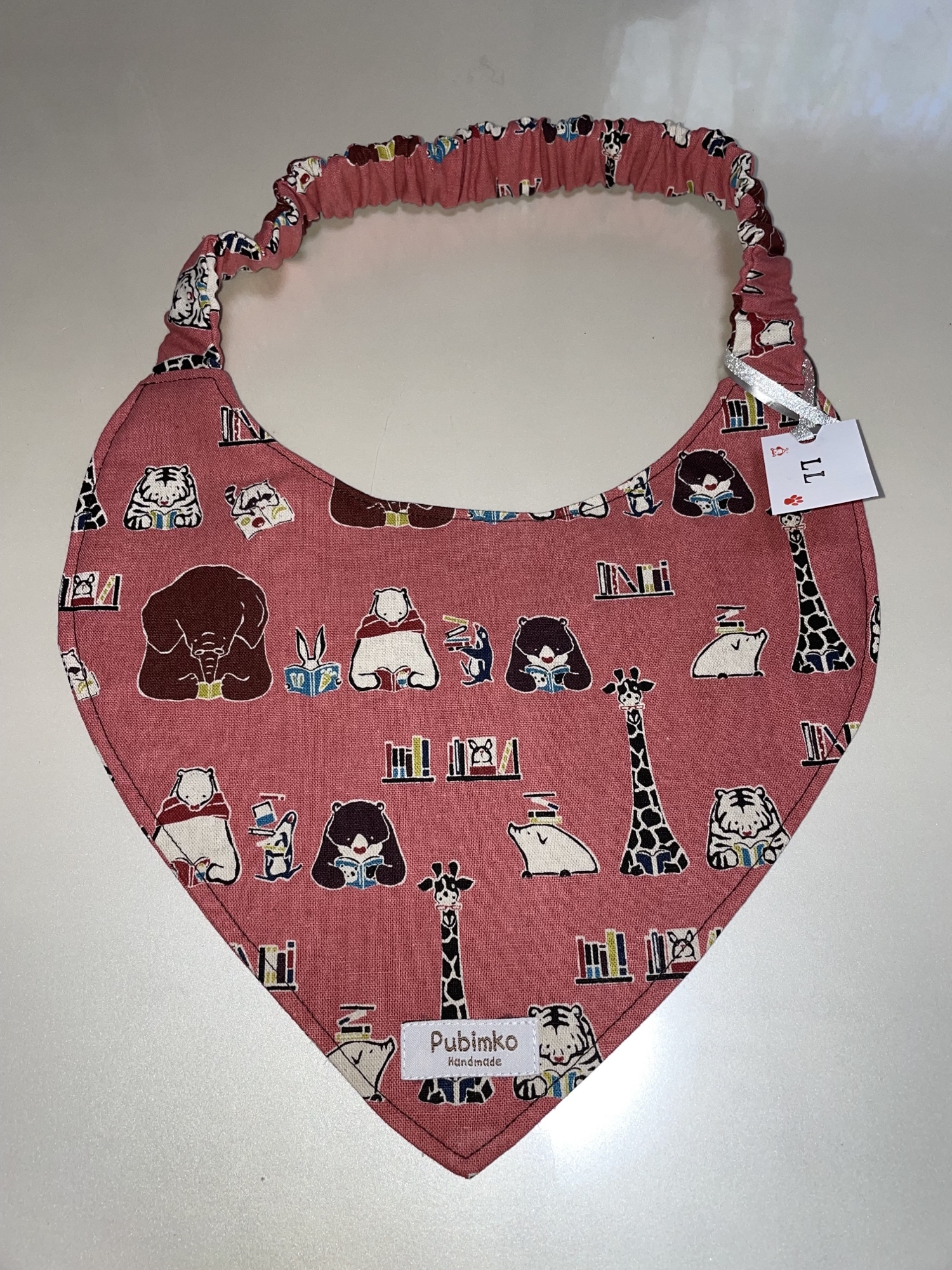 超大型犬用 LLサイズ スイカ柄スタイ イエロー - Pubimko handmade