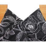 ◇レース半襟・半衿【rose】black