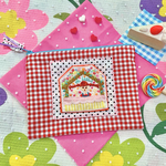 『oh lala! 』赤毛の女の子刺繍ポーチ
