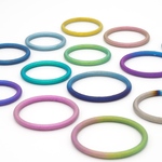 選べる10色！重ね付け ペアリング チタン シンプルラウンドリング