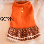 現品限り!シックなワンちゃんワンピ