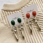 シルバードロップピアス
