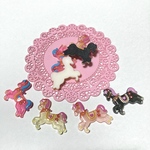 カラフル木馬デコパーツ 8個