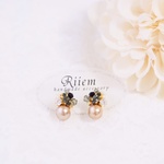 【再販】ブラウンビジューピアス