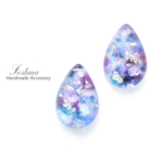 雫~Purple~(611) ピアス/ノンホールピアス/樹脂ピアス