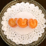 （再）さくさく ハートパイのバレッタ（大きめタイプ）
