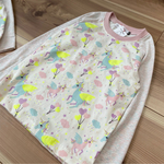 【120】 ユニコーン柄 ラグランTシャツ 長袖Tシャツ