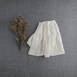 リネン2WAYタックスリーブブラウス　off white