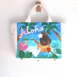 【受注製作】ウクレレを弾くフラガールのトートBag