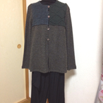 パッチワークカーデ
