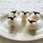 【ｸﾛ豆ひつじ】(北海道サフォーク)・ひつじのちいさな巾着付き