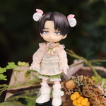 薔薇のリボンタイ・カスタード（オビツ11サイズ）