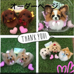 emilyyy様　犬　羊毛フェルトストラップ
