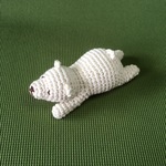 さらりコットン♪ねむねむシロクマあみぐるみ No.1