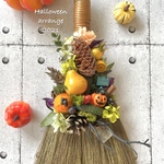 ハロウィンリース♪　HAPPYほうきリース　ハロウィンスワッグ　11