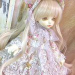 幼SD&火曜子サイズ  生成フラワーシャワー ドレス
