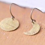 【SALE】お月さんピアス　光沢　現品1点限定