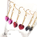 ハート♡スワロ♡チェーン♡ピアス ❁*✲ﾟ*