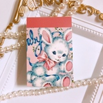 海外　紙モノ　メモ　豆本　レトロアニマル　100枚入り