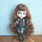 再出品393.※単品※ガーターつき黒のニーハイソックス