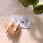 ▫️new▫️Rico “stone ポニーフック”pink beige