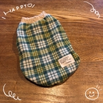 ハンドメイド☆犬服　ラスト1点　SSサイズ　グリーンチェック柄