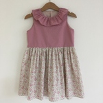 リバティFelicite petit(フェリシテプティ)の切り替えワンピース100