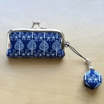 印鑑ケース・木とあひる・紺色