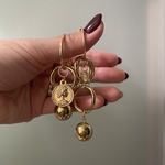 4wayリングロングピアス/イヤリング