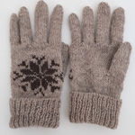 手編みの5本指手袋