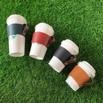 サイズが変えられるドリンクカップホルダー　コーヒーカップホルダー　カップスリーブ