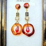 百獣の王  ライオン クリスタル  リング ピアス 