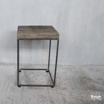 [Vintage Square Chair] ダイニングチェア スツール 古材 カフェ椅子 鉄脚 アイアン チェア