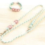 hina-ariel様専用　タクティカルコード カフェ リード , お花３つ付き バックル 首輪
