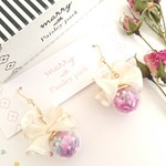 marryコラボ🎀リボン🎀世界一可愛い花嫁ピアス&イヤリング