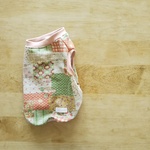 犬服　girlsパッチ　花柄オレンジ　タンクトップ　タグあり　M　パグ　フレブル  　胴５０     