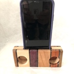 天然木　寄木　スマホスピーカー