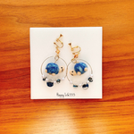 大人可愛いカメさん(ブルー)♡イヤリングorピアス♪