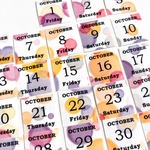 【マステシール】10月の日付
