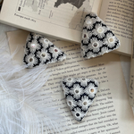 《パッチンピン》Flower刺繍リボン♡